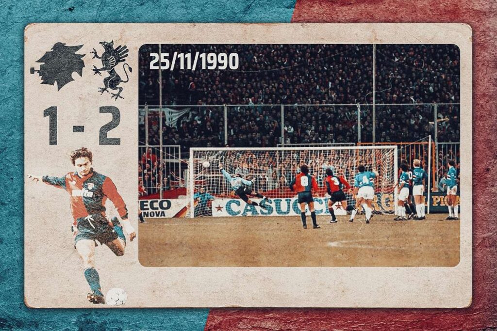 cartolina gol branco derby 1991